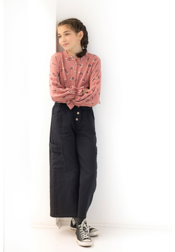 PANTALÓN BOLSILLOS NEGRO - OSAMORE