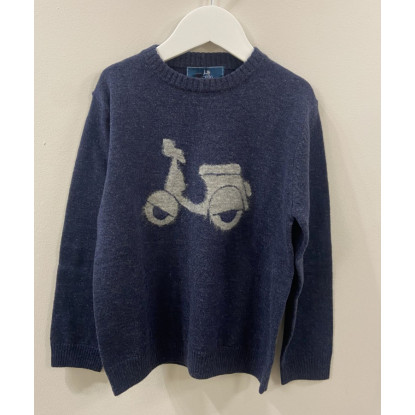 JERSEY NINO MOTO LOGO MARINO - SCOTTA