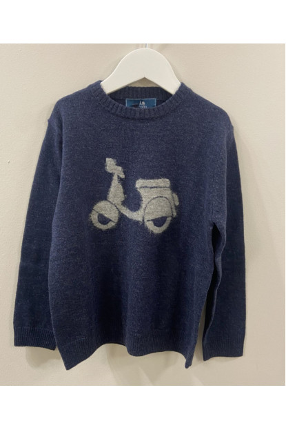 JERSEY NINO MOTO LOGO MARINO - SCOTTA