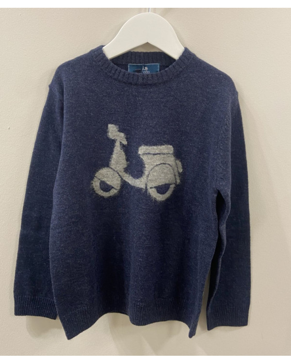 JERSEY NINO MOTO LOGO MARINO - SCOTTA