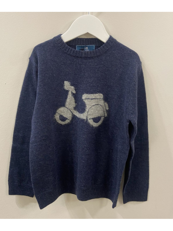 JERSEY NINO MOTO LOGO MARINO - SCOTTA