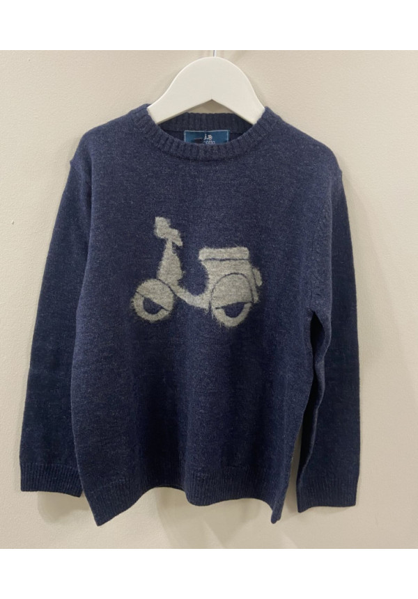 JERSEY NINO MOTO LOGO MARINO - SCOTTA