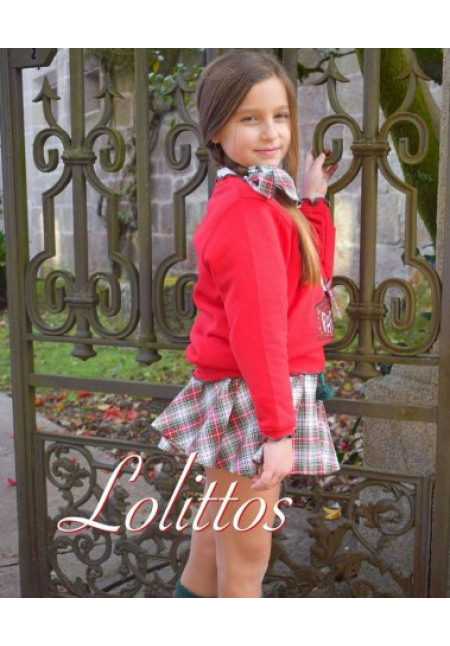 FALDA ROJA ACEBO - LOLITTOS