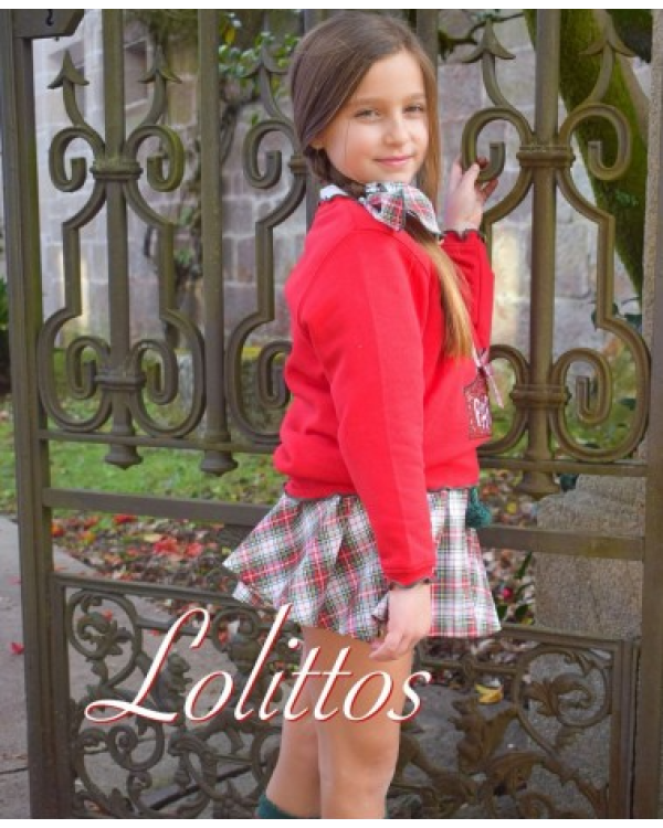 FALDA ROJA ACEBO - LOLITTOS