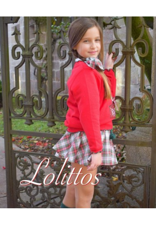 FALDA ROJA ACEBO - LOLITTOS