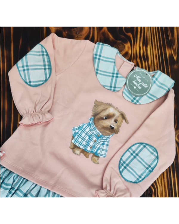 SUDADERA ROSA PERRO - MON PETIT BONBON