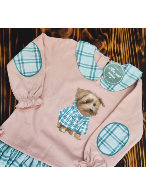 SUDADERA ROSA PERRO - MON PETIT BONBON