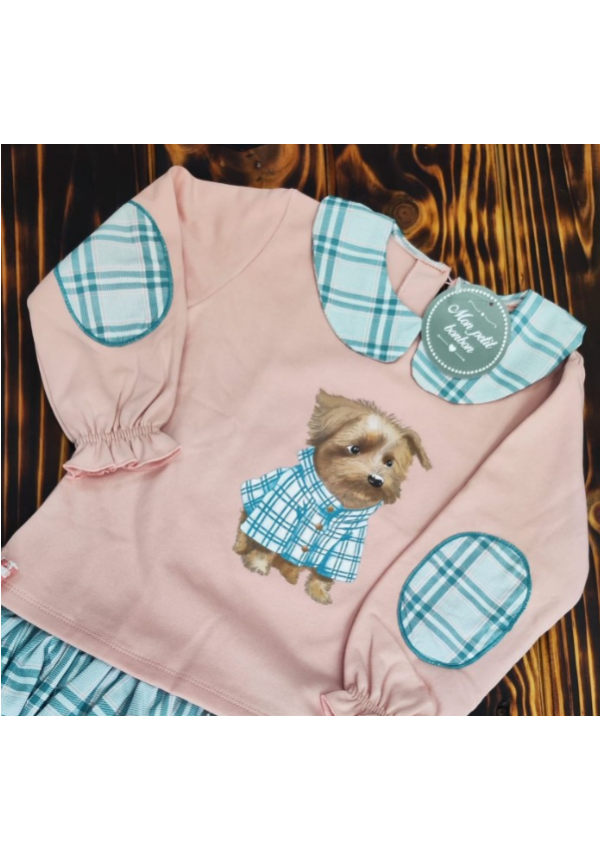 SUDADERA ROSA PERRO - MON PETIT BONBON
