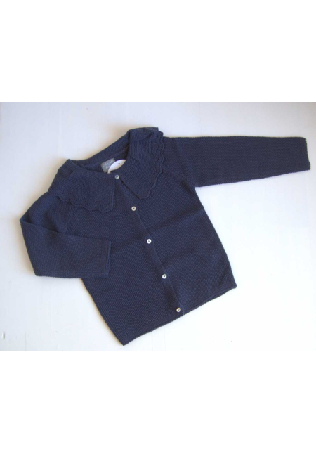 CHAQUETA CAPELINA AZUL - MON PETIT BONBON