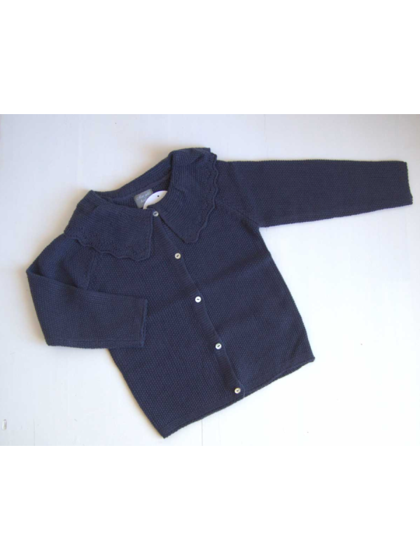 CHAQUETA CAPELINA AZUL - MON PETIT BONBON