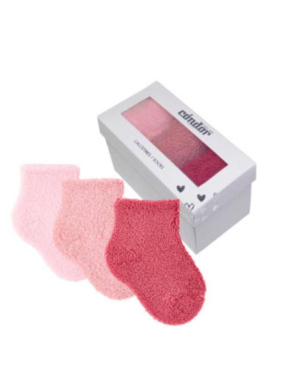 PACK 3 CALCETINES RIZO 00 ROSA - CONDOR