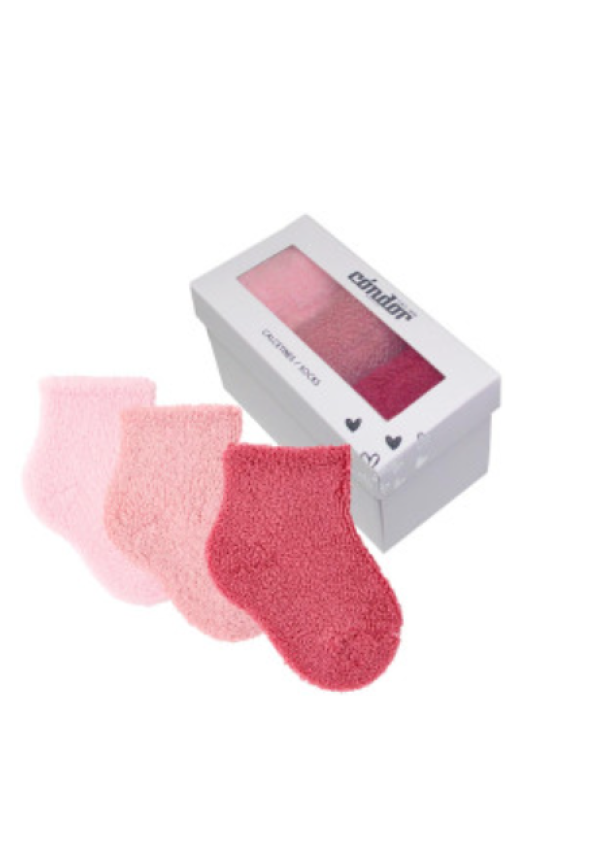 PACK 3 CALCETINES RIZO 00 ROSA - CONDOR
