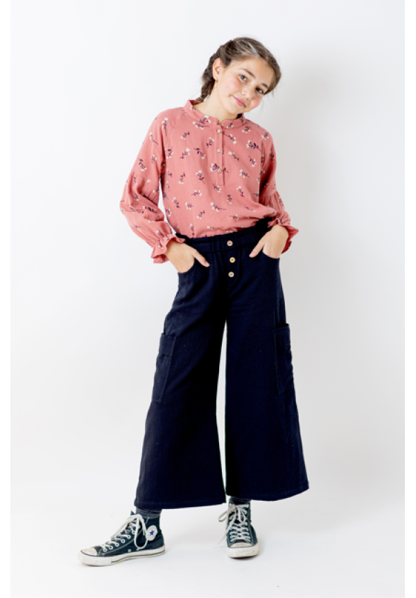 PANTALÓN BOLSILLOS NEGRO - OSAMORE