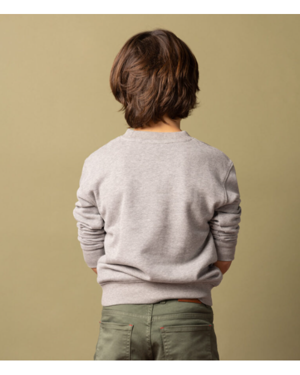 SUDADERA GRIS MOTO AZUL - SCOTTA