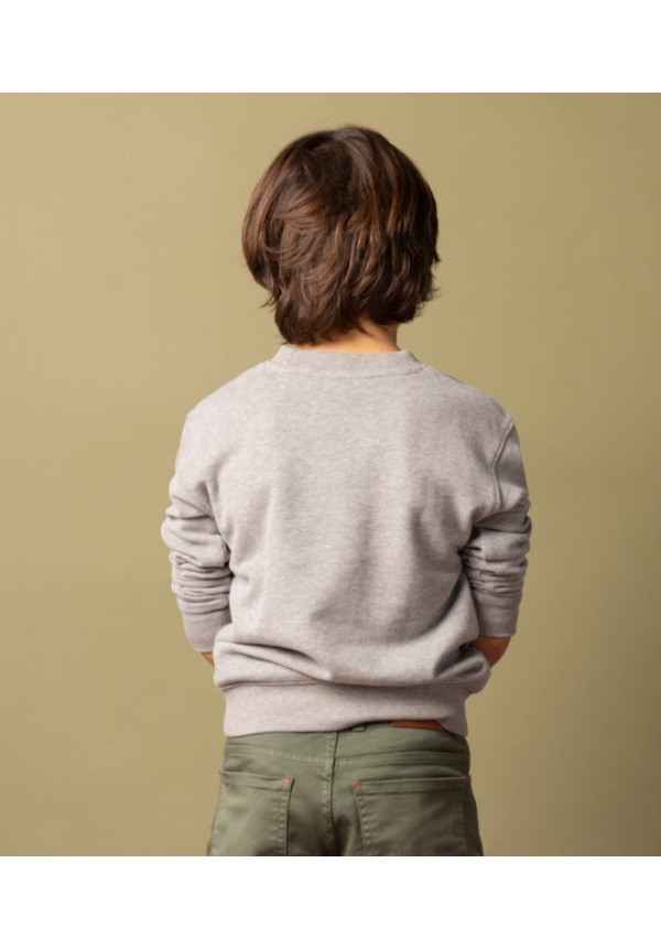 SUDADERA GRIS MOTO AZUL - SCOTTA