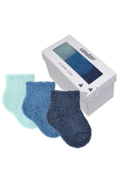 PACK 3 CALCETINES RIZO 00 AZUL - CONDOR