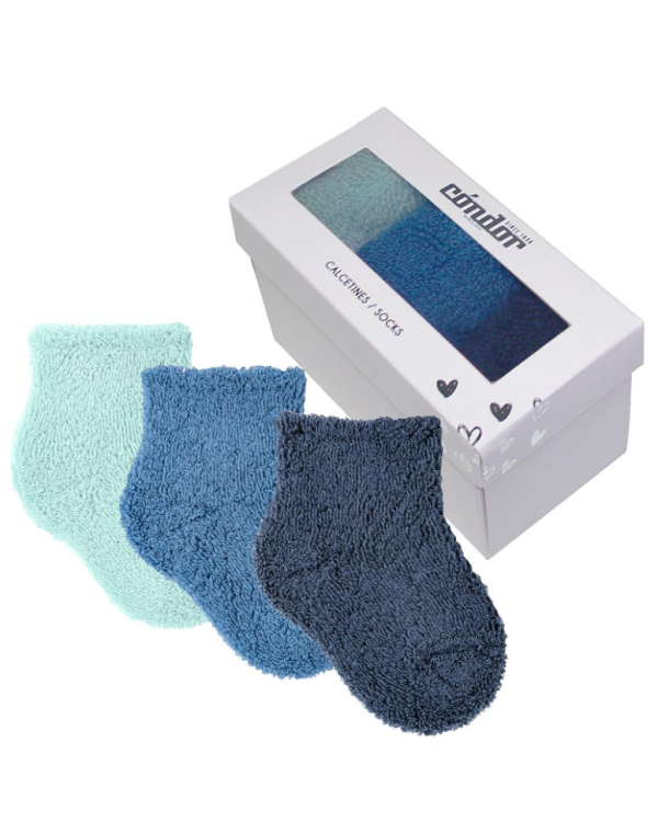 PACK 3 CALCETINES RIZO 00 AZUL - CONDOR