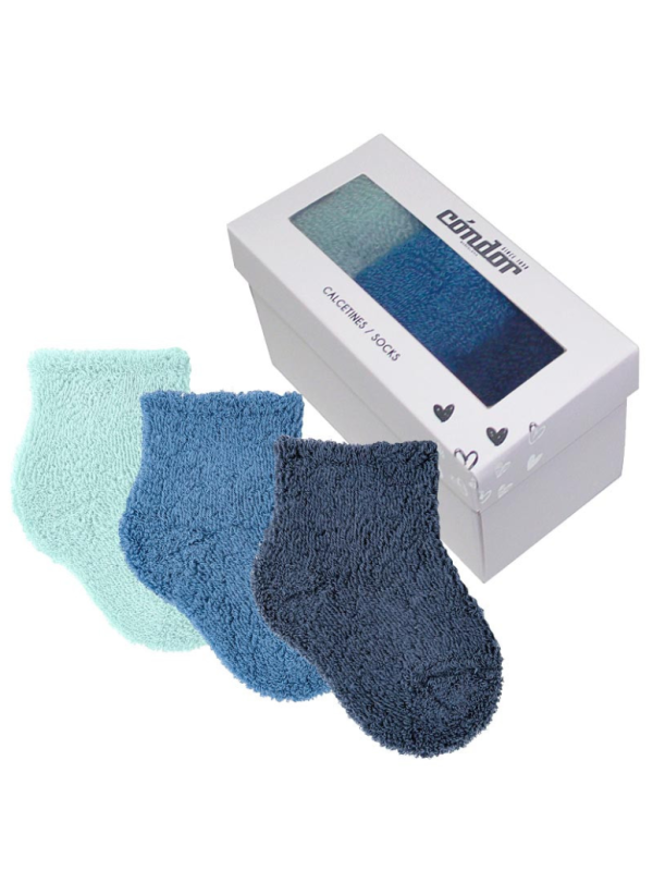 PACK 3 CALCETINES RIZO 00 AZUL - CONDOR