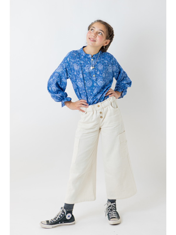 PANTALÓN BOLSILLOS MARFIL - OSAMORE