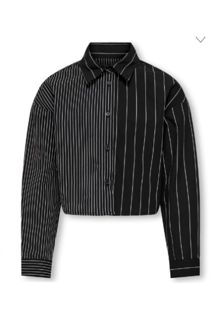 CAMISA RAYAS NEGRA - ONLY
