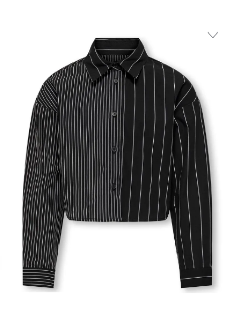 CAMISA RAYAS NEGRA - ONLY