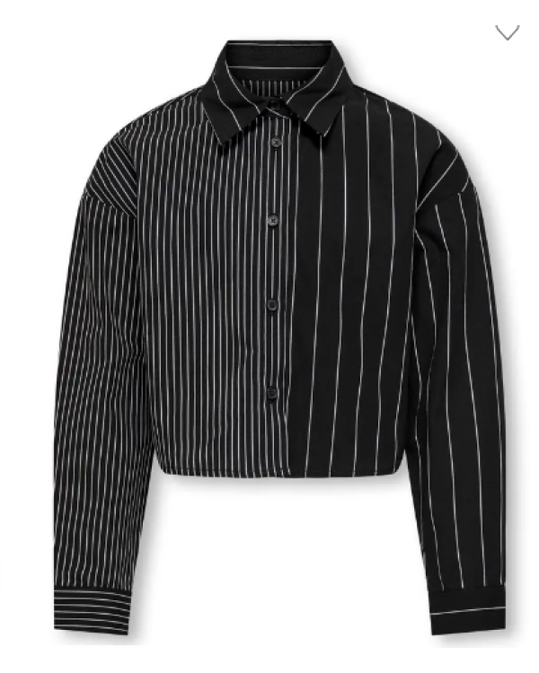 CAMISA RAYAS NEGRA - ONLY