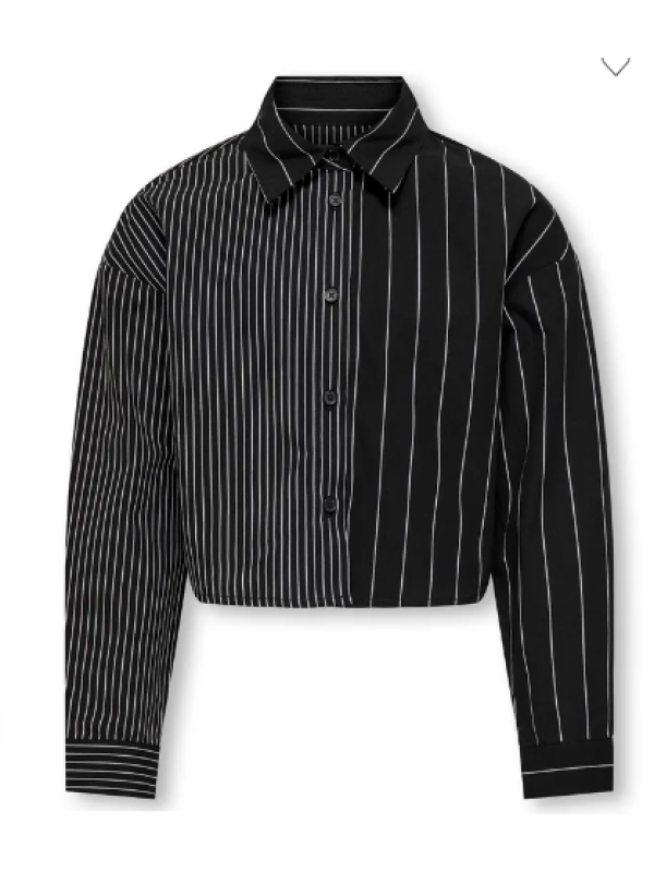 CAMISA RAYAS NEGRA - ONLY