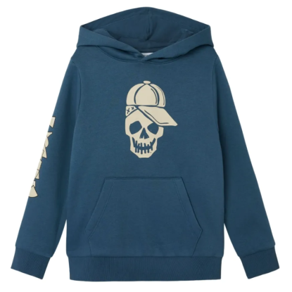 SUDADERA AZUL CALAVERA - NAME IT