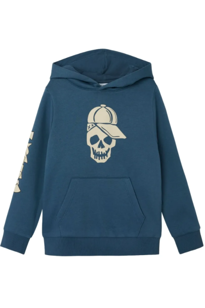 SUDADERA AZUL CALAVERA - NAME IT