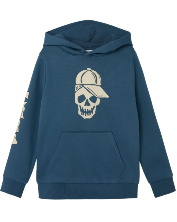 SUDADERA AZUL CALAVERA - NAME IT