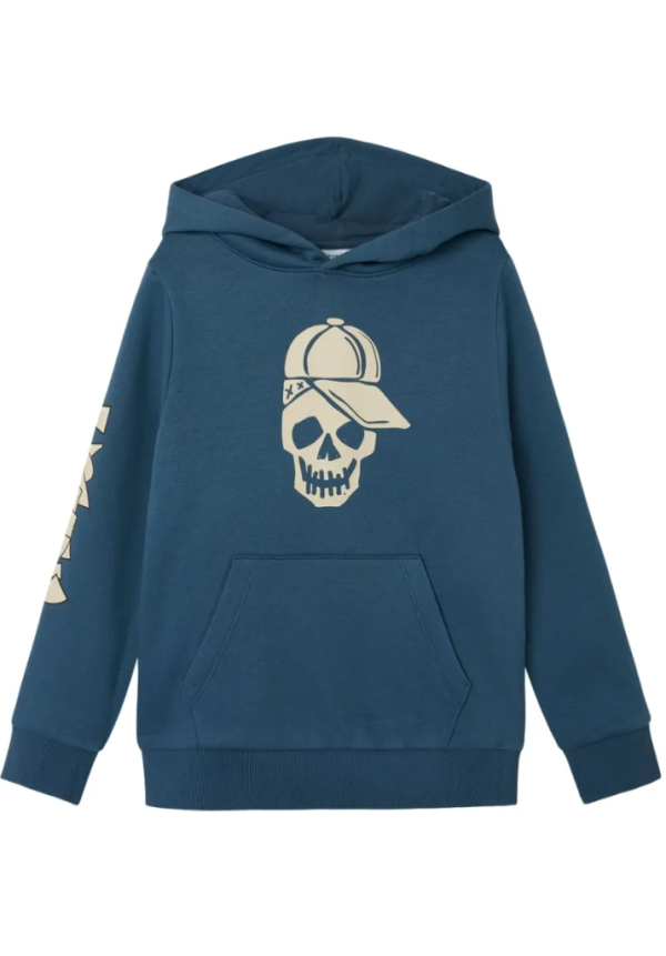 SUDADERA AZUL CALAVERA - NAME IT