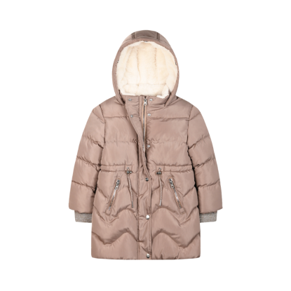 CAZADORA BEIG CAPUCHA PELO DESMONTABLE - ENERGIERS