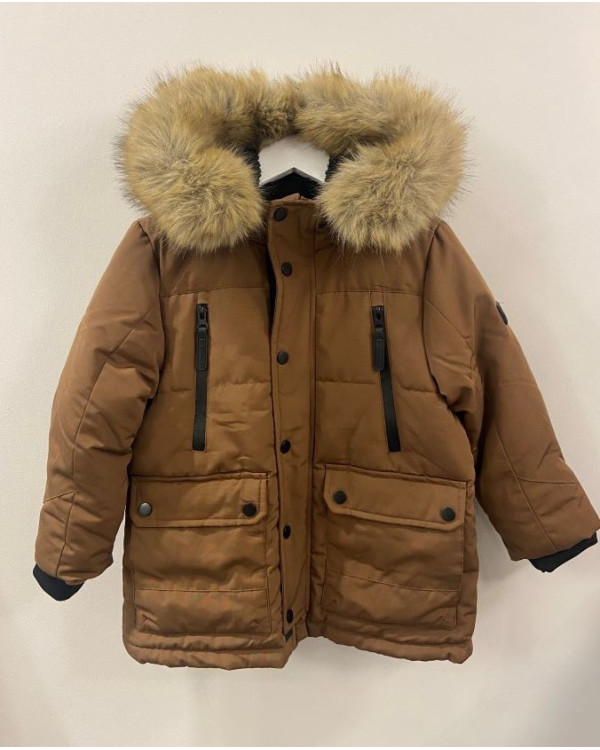 CAZADORA MARRÓN CON CAPUCHA - ENERGIERS