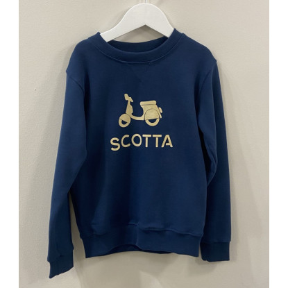 SUDADERA AZUL MARINO MOTO - SCOTTA
