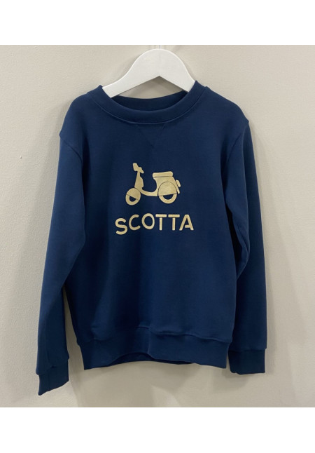 SUDADERA AZUL MARINO MOTO - SCOTTA