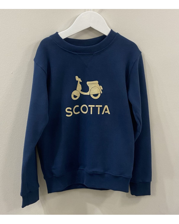 SUDADERA AZUL MARINO MOTO - SCOTTA
