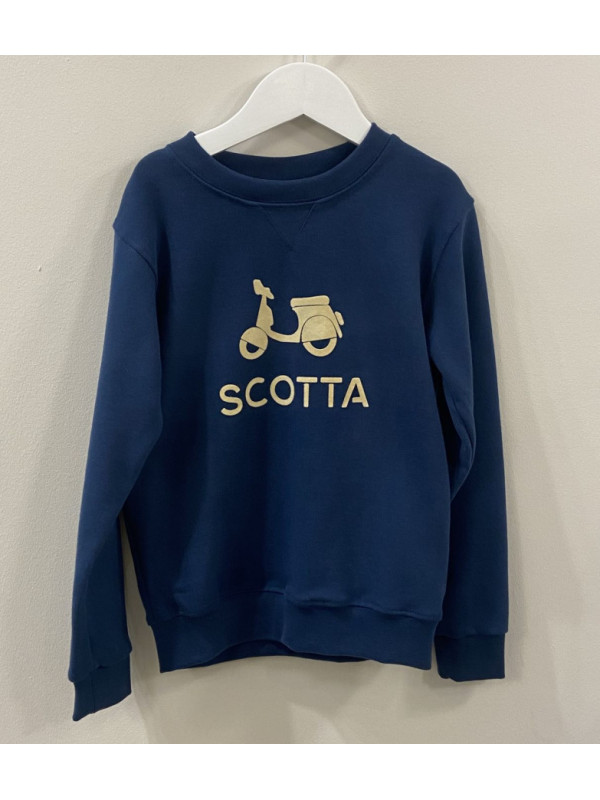 SUDADERA AZUL MARINO MOTO - SCOTTA