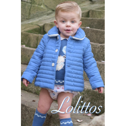 ABRIGO AZUL TEJANO PARTY - LOLITTOS