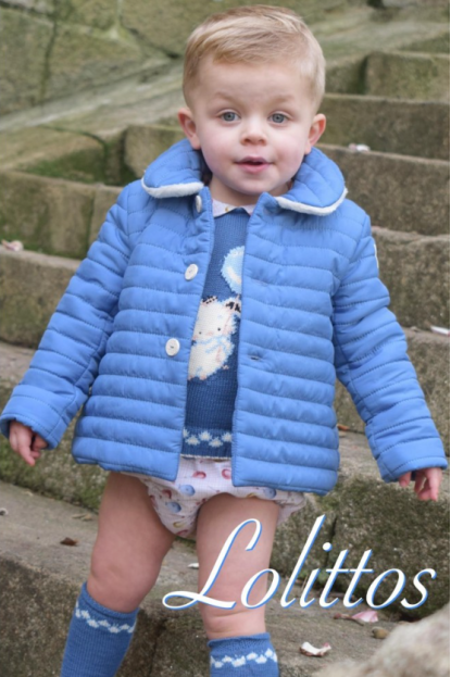 ABRIGO AZUL TEJANO PARTY - LOLITTOS