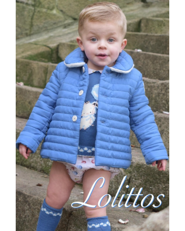 ABRIGO AZUL TEJANO PARTY - LOLITTOS