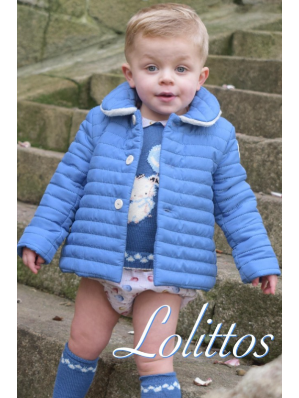 ABRIGO AZUL TEJANO PARTY - LOLITTOS