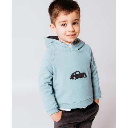 SUDADERA VERDE COCHE - FINA EJERIQUE