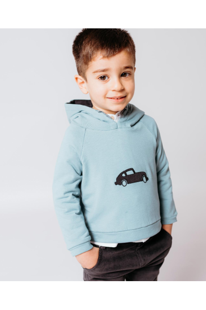 SUDADERA VERDE COCHE - FINA EJERIQUE