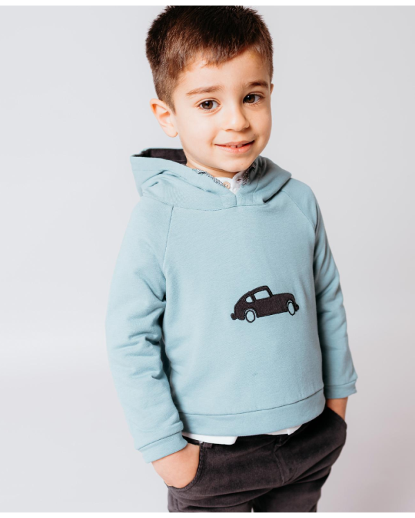 SUDADERA VERDE COCHE - FINA EJERIQUE