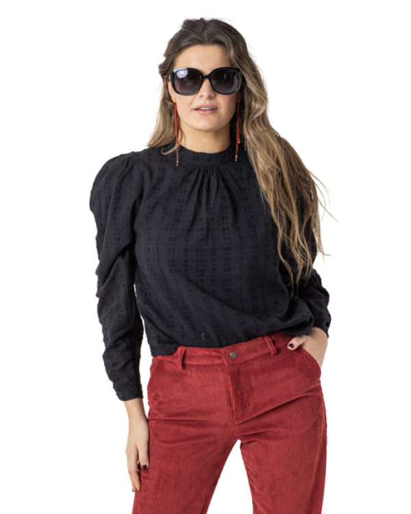 BLUSA HOMBRERA NEGRA - OSAMORE