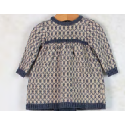 VESTIDO BEIG/INDIGO - MEBI