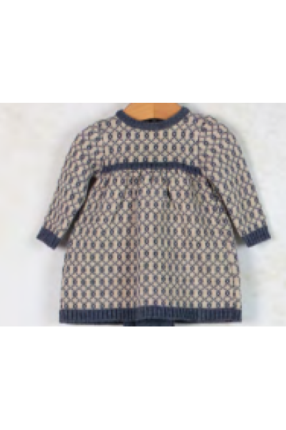 VESTIDO BEIG/INDIGO - MEBI