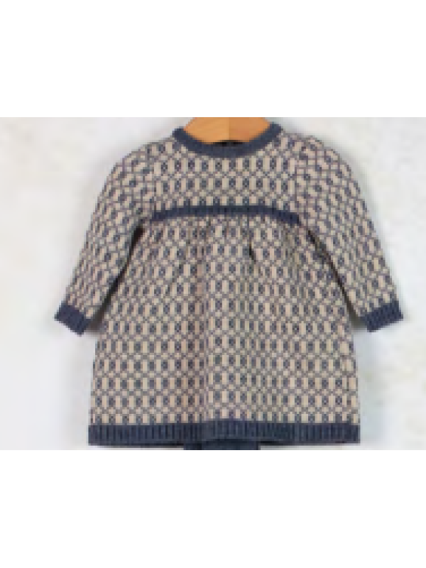 VESTIDO BEIG/INDIGO - MEBI