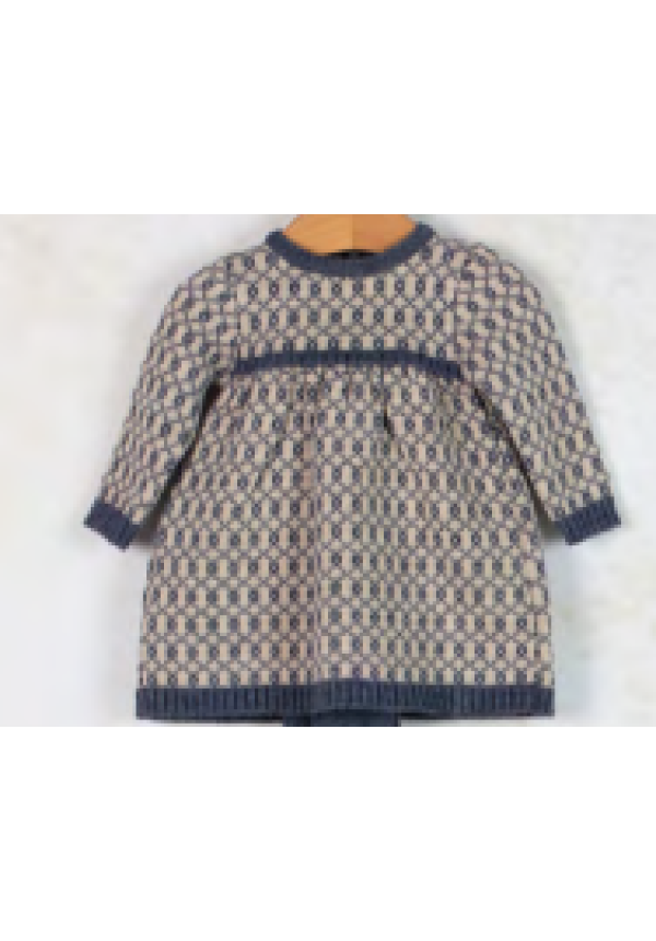 VESTIDO BEIG/INDIGO - MEBI