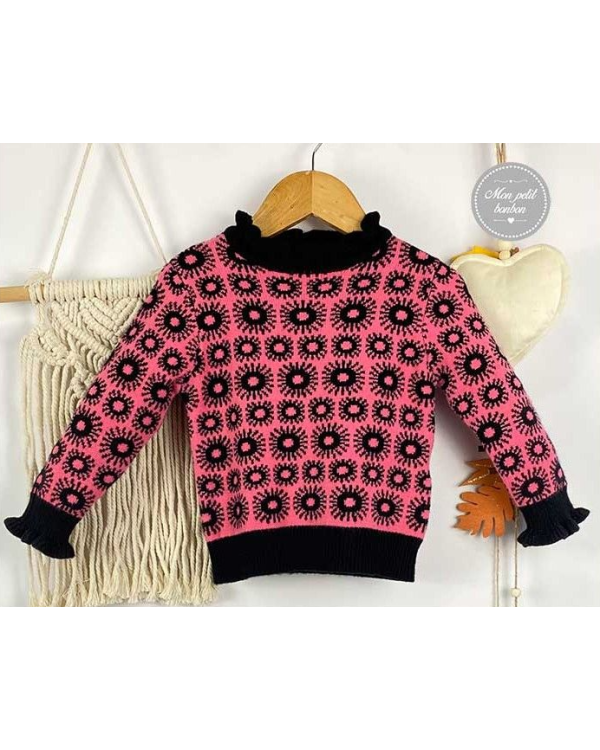 JERSEY FUCSIA-NEGRO - MON PETIT BONBON